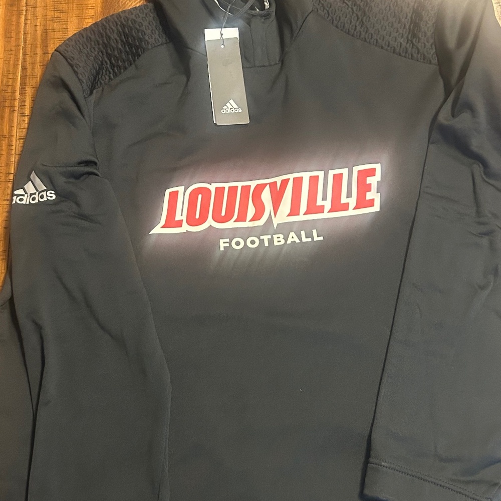 Adidas Cold Rdy Louisville Cardinals Football Hoodie